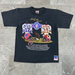 Vintage Washington Commanders Graphic Tee Mens Large Super Bowl XXVI Redskins